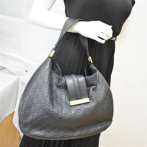 gucci web hobo guccissima leather|GUCCI Guccissima Large New Ladies Web Hobo Black.